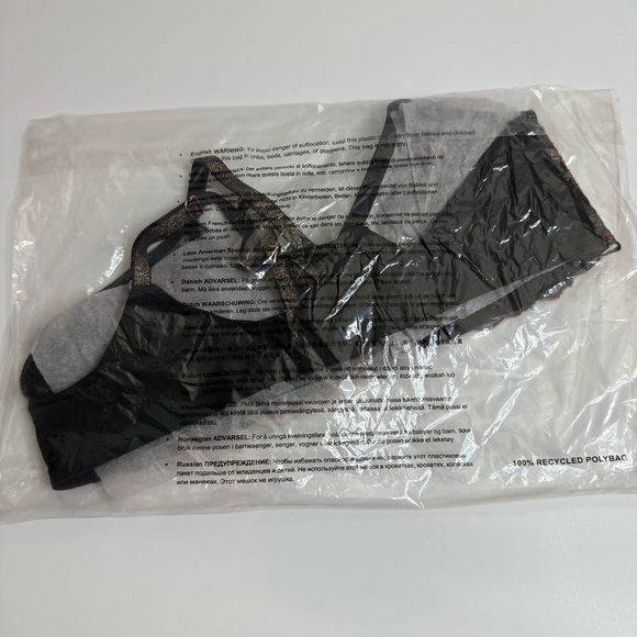 New Savage x Fenty Shining Star Embroidered Unlined Henna Red Star Demi Bra - Picture 7 of 7